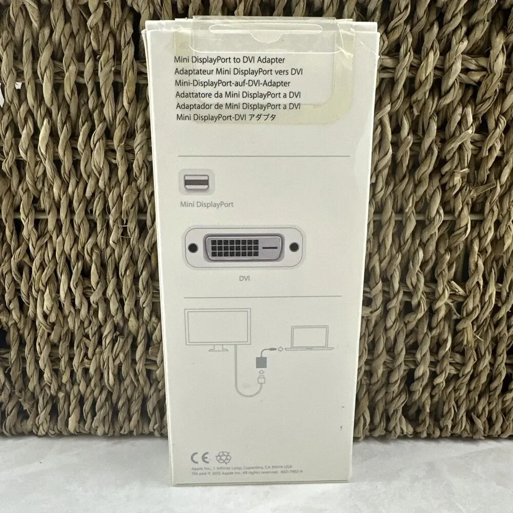 Genuine New Sealed Apple A1305 Mini DisplayPort to DVI Adapter MB570Z/B